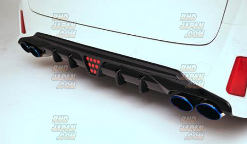 Noblesse Rear Under Diffuser with Muffler Cover ABS Unpainted - Vellfire AGH30W AGH35W GGH30W GGH35W AYH30W